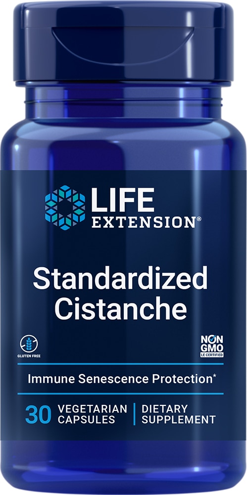 Стандартизированный Cistanche -- 30 вегетарианских капсул Life Extension
