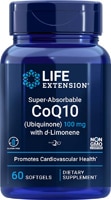 Life Extension Суперабсорбируемый убихинон CoQ10 с d-лимоненом -- 100 мг -- 60 мягких таблеток Life Extension