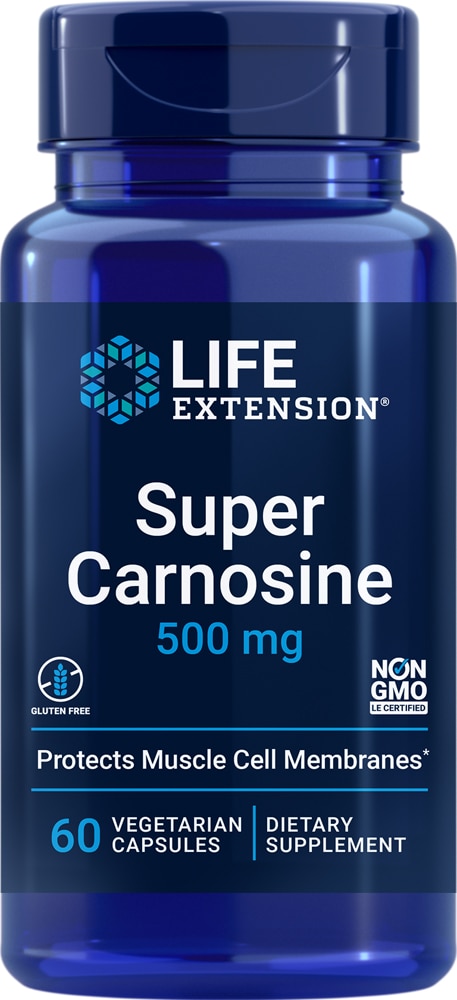 Super Carnosine -- 500 mg - 60 Vegetarian Capsules (Вегетарианские капсулы) Life Extension