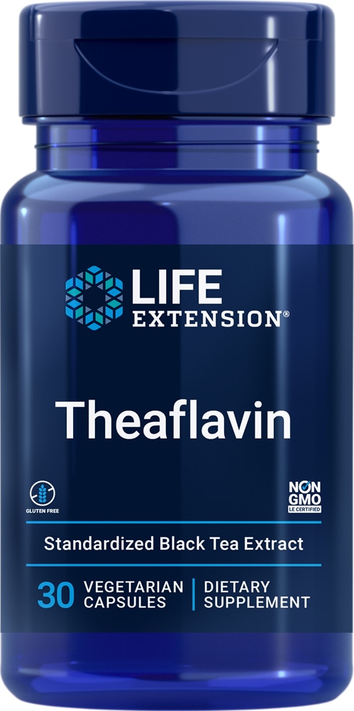 Life Extension Стандартизированный экстракт теафлавина – 30 вегетарианских капсул Life Extension