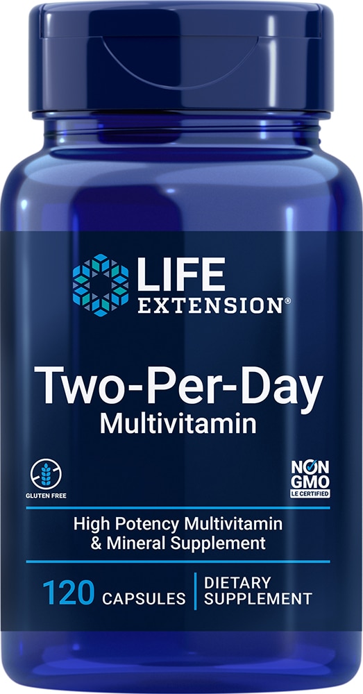 Дважды в день - 120 капсул - Life Extension - Мультивитамины Life Extension