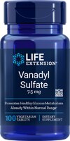 Vanadyl Sulfate -- 7.5 mg - 100 Vegetarian Tablets (Вегетарианские таблетки) Life Extension