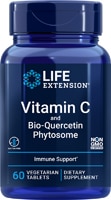 Vitamin C and Bio-Quercetin Phytosome -- 60 Vegetarian Tablets (Вегетарианские таблетки) Life Extension