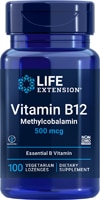 Vitamin B12 -- 500 mcg - 100 Lozenges (Пастилки) Life Extension