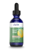 Biotin Drops (Капли) Dietary Supplement Natural Vanilla -- 2 fl oz (Жидкие унции) Life-flo