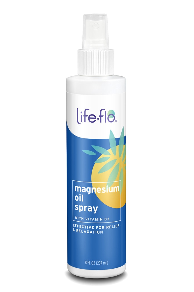Life-Flo Спрей с магниевым маслом и витамином D3 -- 8 жидких унций Life-flo