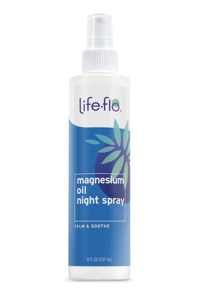 Magnesium Oil Night Spray (Спрей) -- 8 fl oz (Жидкие унции) Life-flo