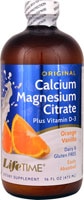 Жидкий кальций магний цитрат, апельсин ваниль - 473 мл - Lifetime Lifetime