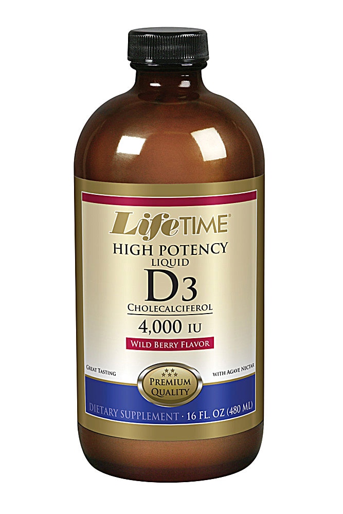 Liquid (Жидкость) D3 High Potency Wild Berry -- 4000 IU - 16 fl oz (Жидкие унции) Lifetime