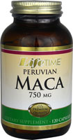 Перуанская мака — 750 мг — 120 капсул Lifetime