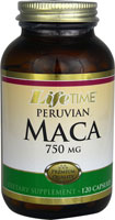 Peruvian Maca -- 750 mg - 120 Capsules (Капсулы) Lifetime