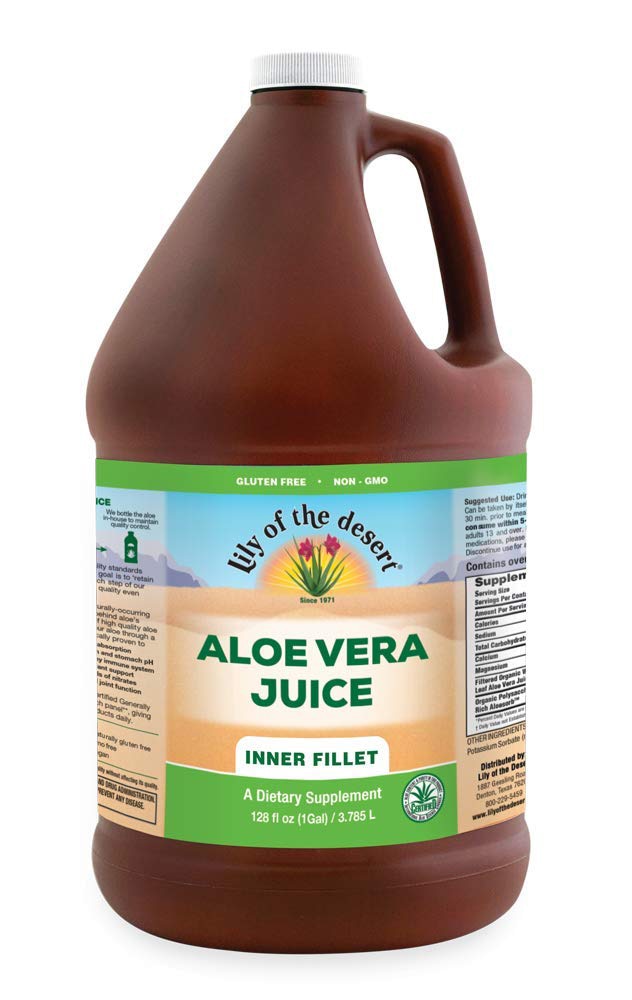 Aloe Vera Juice Inner Fillet -- 128 fl oz (Жидкие унции) Lily of the Desert