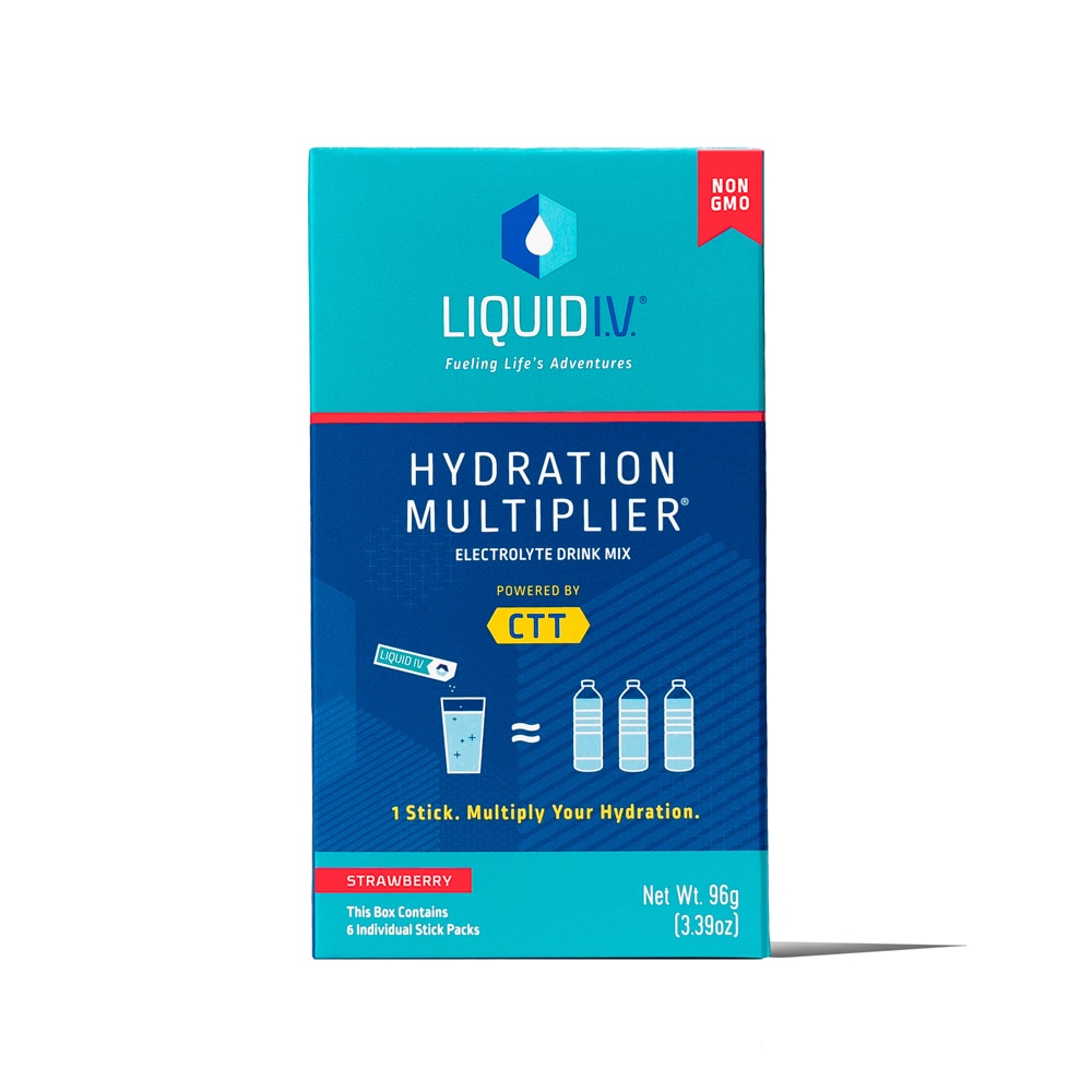 Жидкость внутривенно Hydration Multiplier Stick Packs Strawberry — 3,39 унции Liquid I.V.