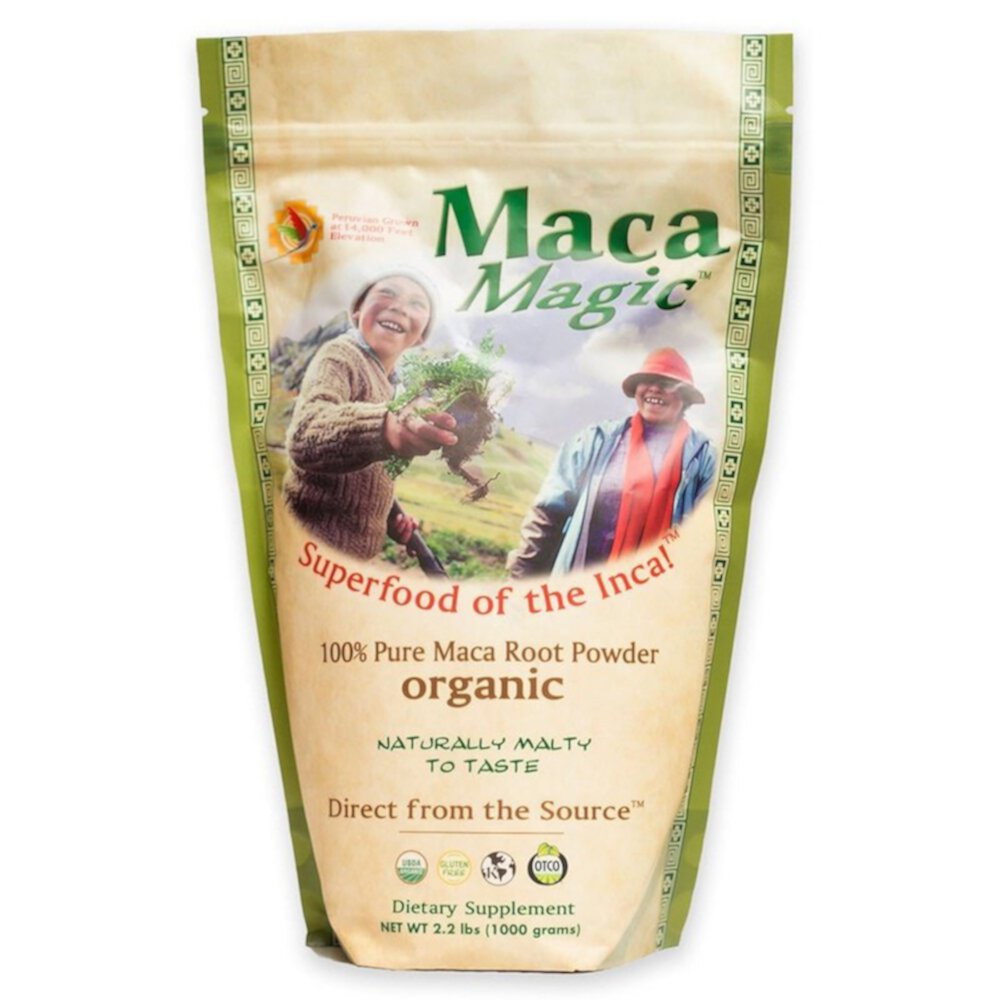 Органический 100% чистый порошок корня маки – 2,2 фунта Maca Magic