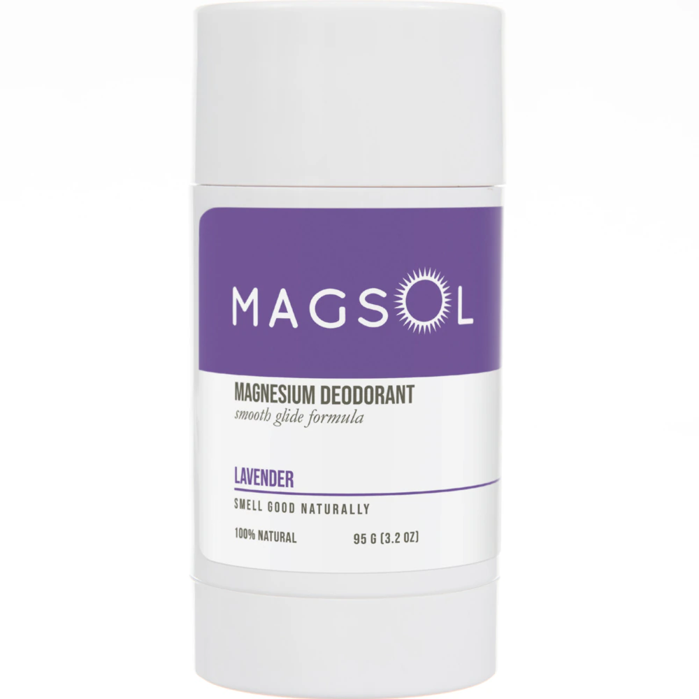 Magnesium Deodorant Aluminum Free Lavender -- 3.2 oz Magsol