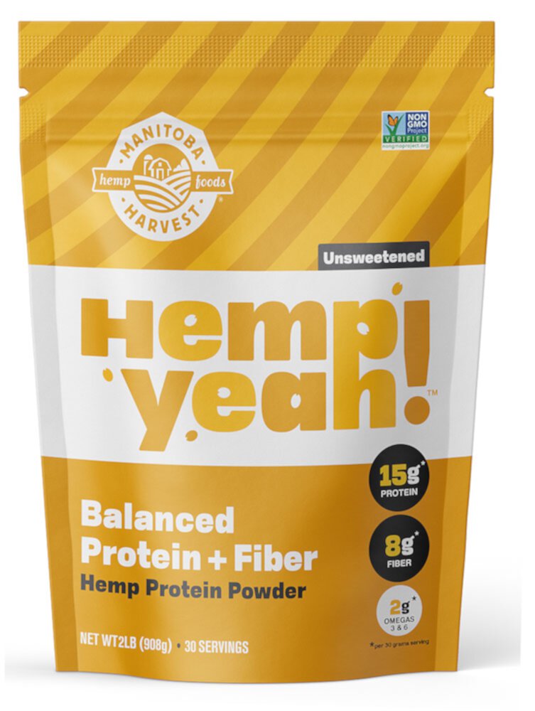 Hemp Yeah! Balanced Protein + Fiber Hemp Protein Powder (Порошок) -- 2 lbs Manitoba Harvest