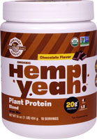 Hemp Yeah! Organic Plant Protein Blend Chocolate -- 1 lb (Фунты) Manitoba Harvest