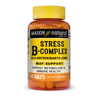 Mason Natural Stress B-Complex с антиоксидантами + цинком — 60 таблеток Mason Natural