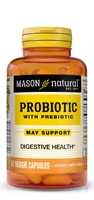 Натуральный пробиотик Mason с пребиотиком — 40 растительных капсул Mason Natural