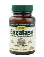 Master Supplements Enzalase® Пищеварительная ферментная добавка -- 50 капсул Master Supplements