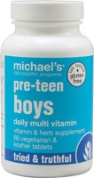 Michael's Naturopathic Programs Pre-Teen Boys Daily Multivitamin — 60 вегетарианских таблеток Michael's Naturopathic