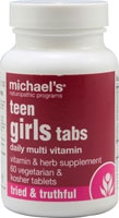 Michael's Naturopathic Programs Teen Girl's Tabs Daily Multivitamin -- 60 вегетарианских таблеток Michael's Naturopathic