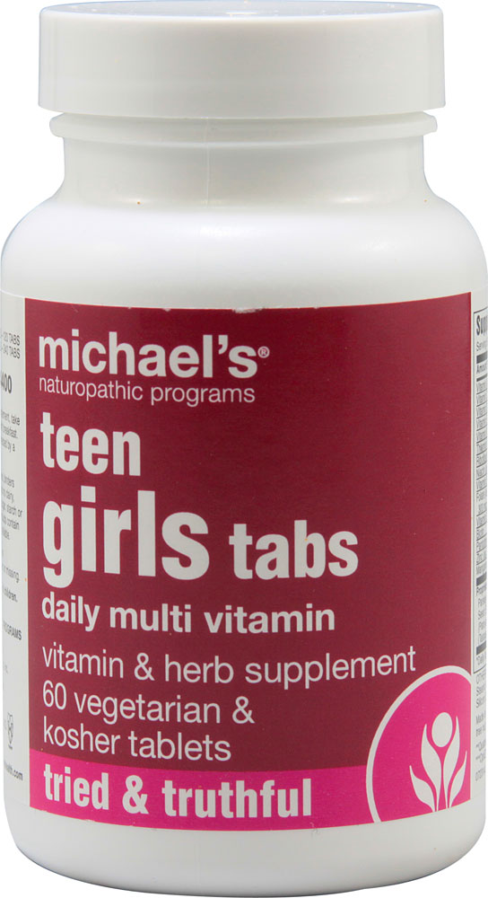 Teen Girl's Tabs Daily Multivitamin -- 60 Vegetarian Tablets (Вегетарианские таблетки) Michael's Naturopathic