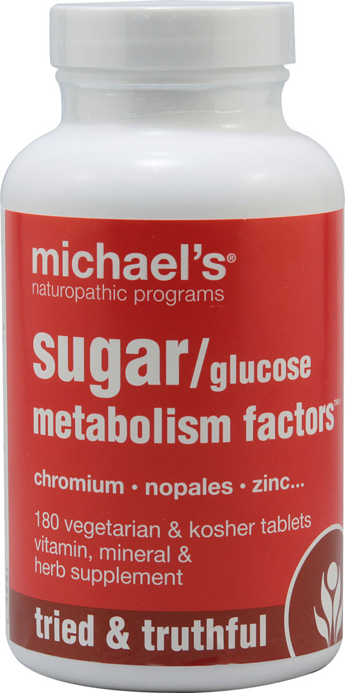 Факторы метаболизма сахара и глюкозы — 180 вегетарианских таблеток Michael's Naturopathic