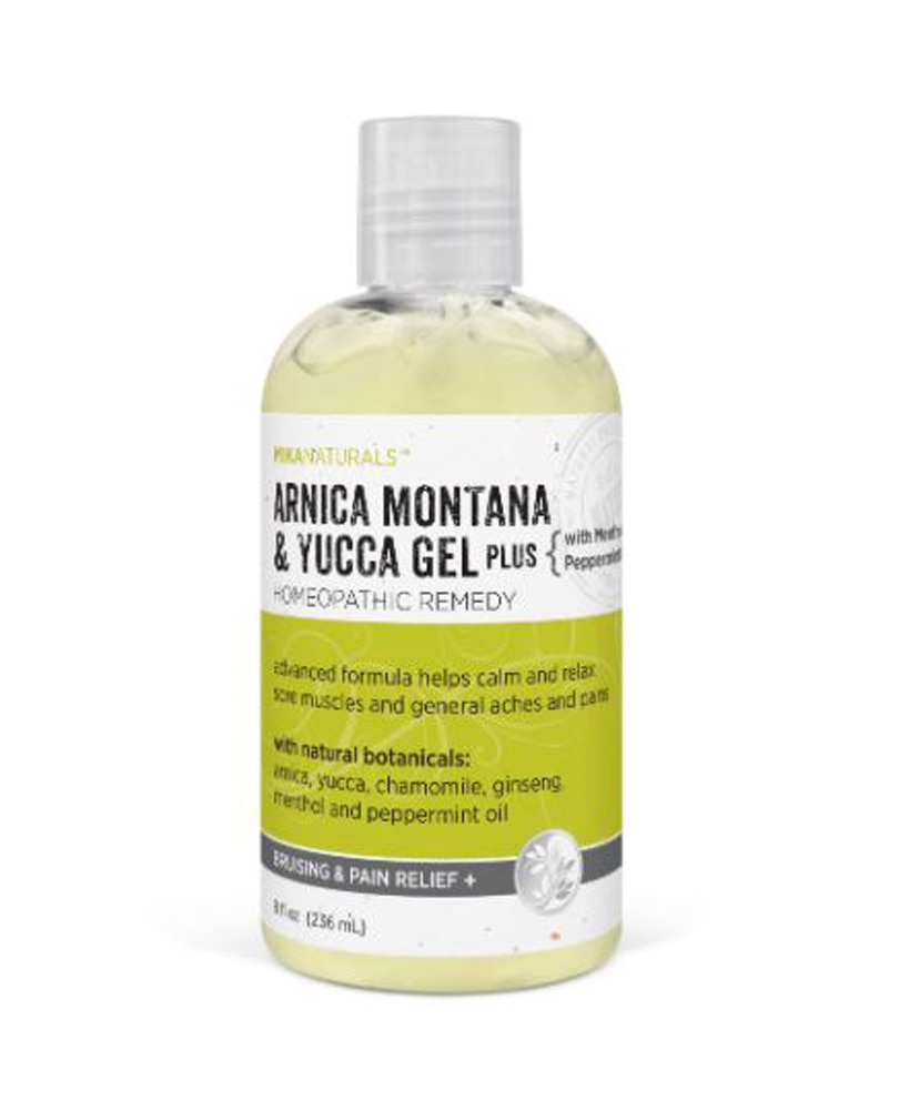 Arnica Montana & Yucca Gel (Гель) Plus with Menthol and Peppermint -- 8 fl oz (Жидкие унции) Mikanaturals