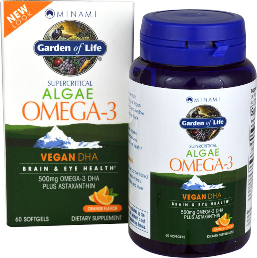 VeganDHA® Orange -- 60 Softgels (Мягкие капсулы) Garden of Life