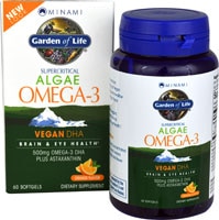 Minami Nutrition VeganDHA® Апельсин — 60 мягких желатиновых капсул Minami Nutrition