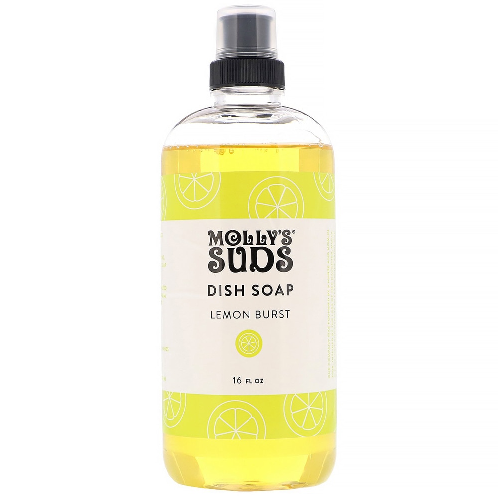 Molly's Suds Dish Soap Lemon Burst - 16 жидких унций Molly's Suds