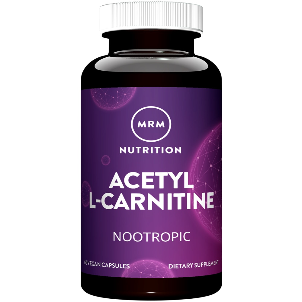 Acetyl L-Carnitine -- 500 mg - 60 Vegetarian Capsules (Вегетарианские капсулы) MRM