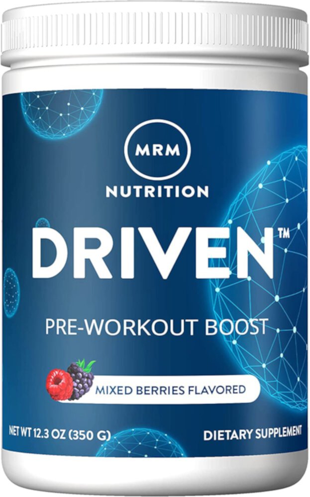 Driven™ Pre-Workout Boost Mixed Berries -- 12.3 oz (Унции) MRM