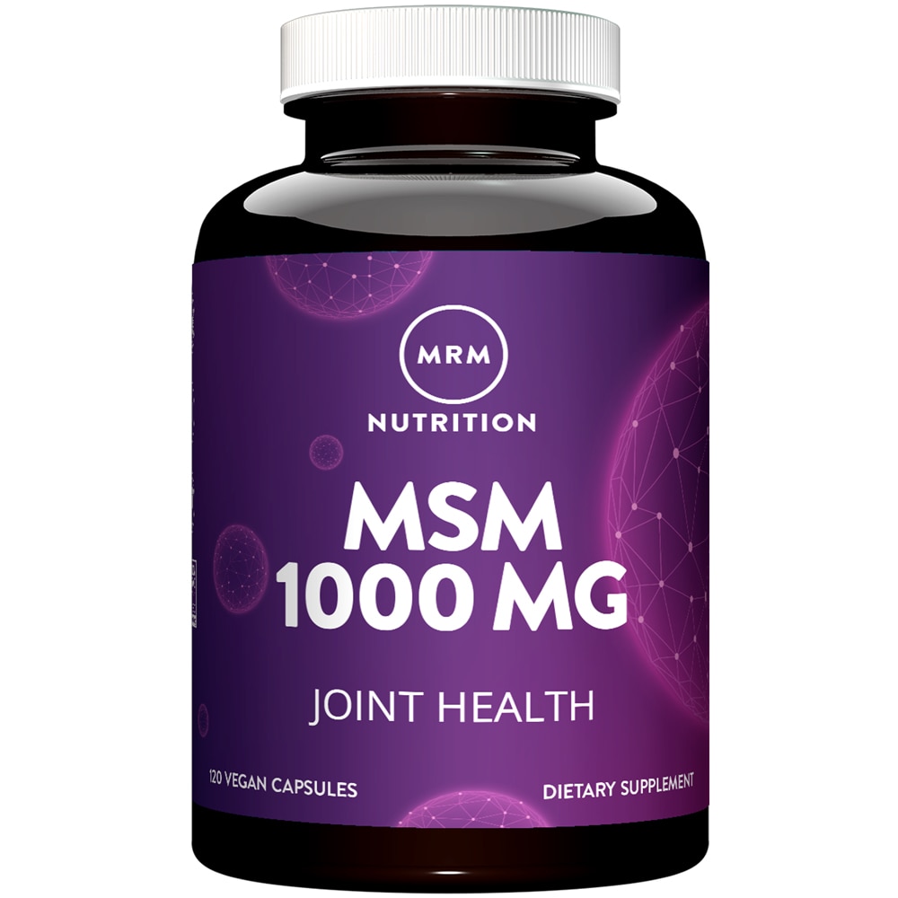 MSM -- 1000 mg - 120 Vegetarian Capsules (Вегетарианские капсулы) MRM