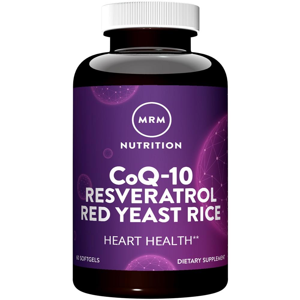 Nutrition CoQ-10 Resveratrol Red Yeast Rice -- 60 Softgels (Мягкие капсулы) MRM