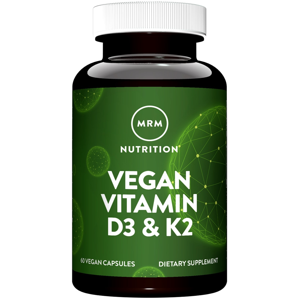 Веганский витамин D3 и K2 - 60 капсул - MRM MRM