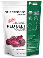 Сырой органический порошок красной свеклы Superfoods — 8,5 унции MRM