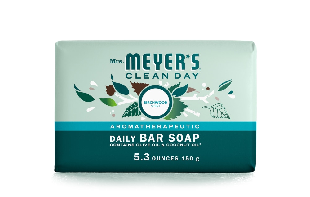 Mrs. Meyer's Clean Day Daily Bar Soap Березовая древесина - 5,3 унции Mrs. Meyer's