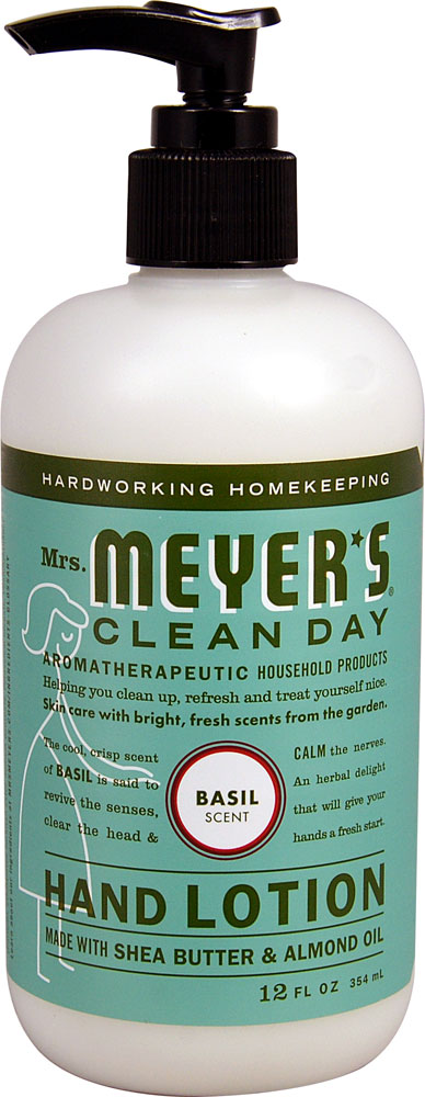 Mrs. Meyer's Clean Day Лосьон для рук с базиликом -- 12 жидких унций Mrs. Meyer's