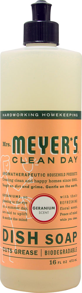 Жидкое мыло для посуды Mrs. Meyer's Clean Day с геранью -- 16 жидких унций Mrs. Meyer's