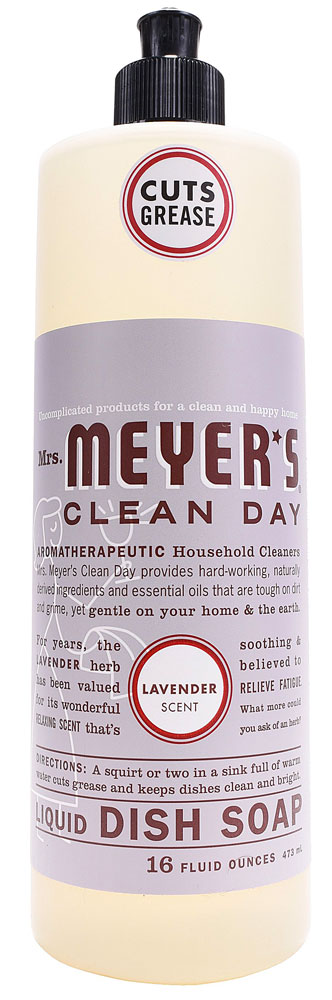 Жидкое мыло для мытья посуды Mrs. Meyer's Clean Day с лавандой -- 16 жидких унций Mrs. Meyer's