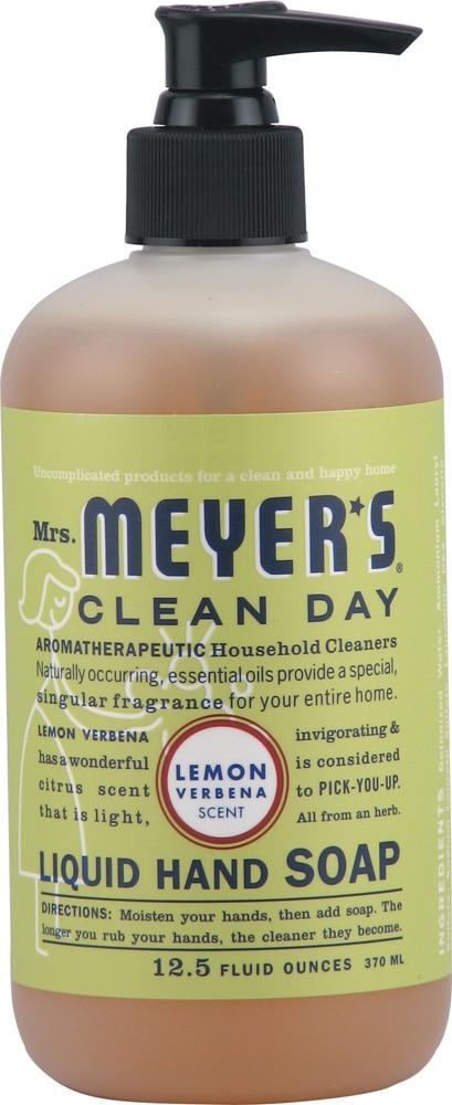 Жидкое мыло для рук Mrs. Meyer's Clean Day с лимонной вербеной, 12,5 жидких унций Mrs. Meyer's
