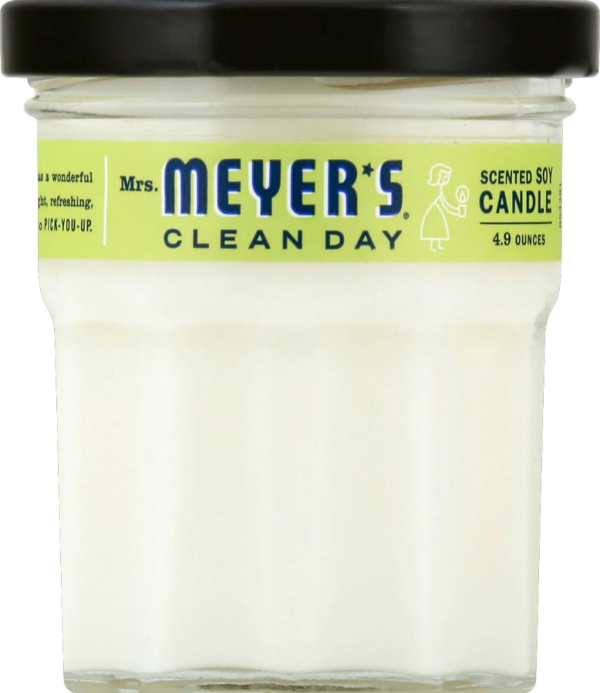 Маленькая соевая свеча Clean Day с ароматом лимона и вербены — 4,9 унции Mrs. Meyer's