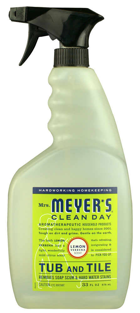 Clean Day Tub and Tile Cleaner Spray Bottle Lemon Verbena -- 33 жидких унции Mrs. Meyer's