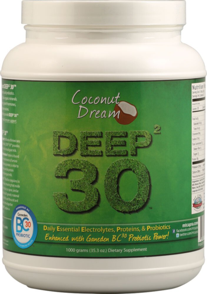 Deep2 30 Протеин из козьего молока Coconut Dream — 35,3 унции Mt. Capra