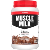 Настоящий протеиновый порошок — сертифицирован NSF для спортивного шоколада — 2,47 фунта Muscle Milk