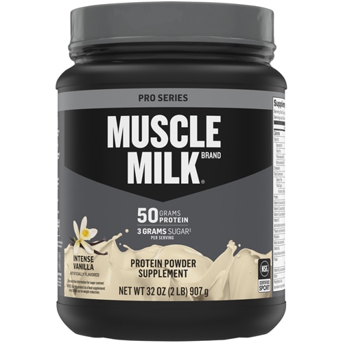 Протеиновый порошок Pro Series - 50 г белка, 3 г сахара на порцию, вкус Ванили, 907 г Muscle Milk