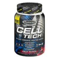 Фруктовый пунш с креатиновой формулой MuscleTech Cell-Tech — 3 фунта Muscletech