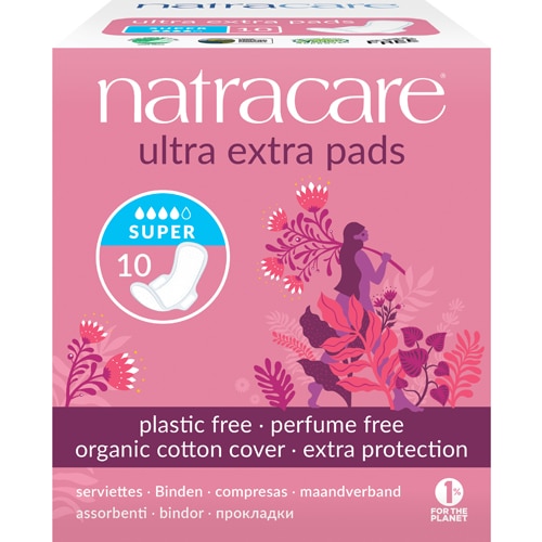 Органические и натуральные прокладки Ultra Extra Super — 10 прокладок Natracare